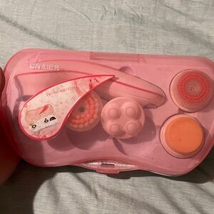 Pink Facial Cleansing Brush Set